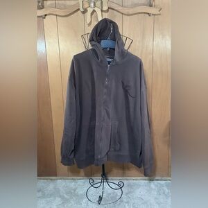 Rocawear Chocolate Brown Zip-Up Hoodie